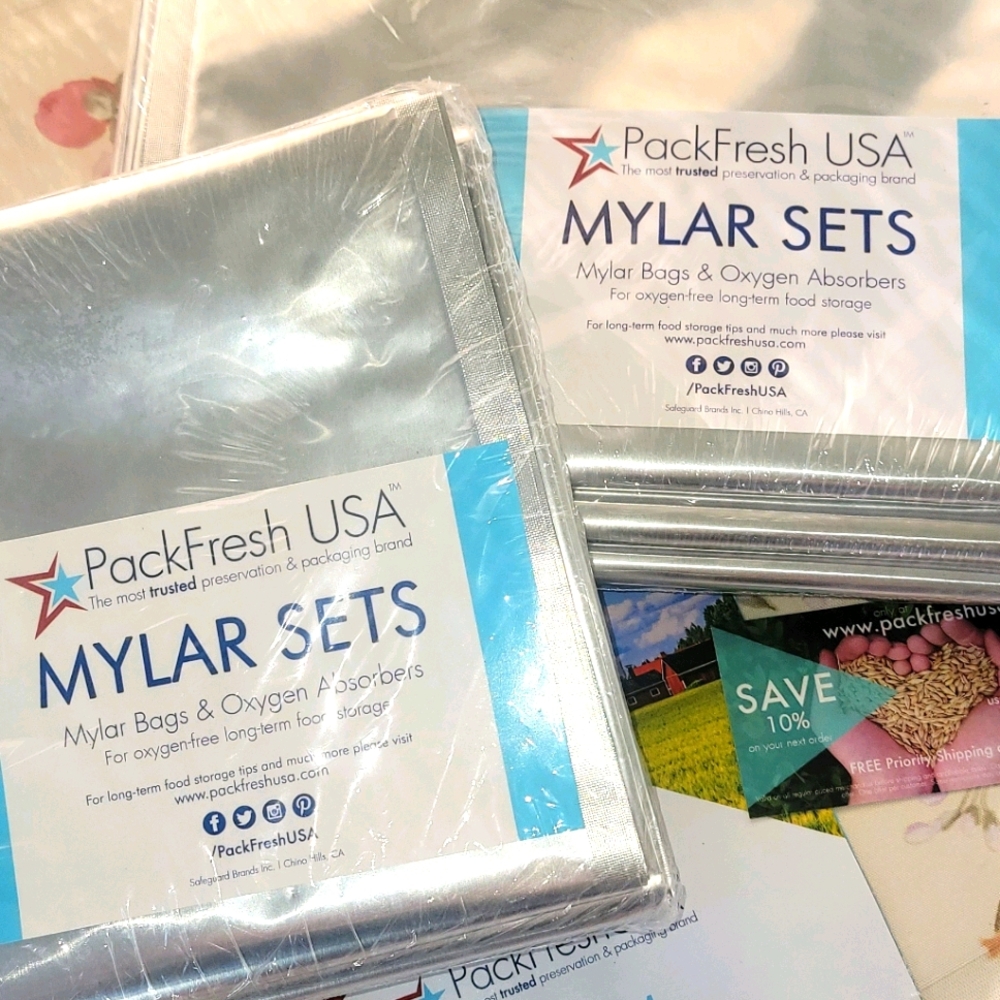SOLD ✅MYLAR BAGS FOR FOOD STORAGE